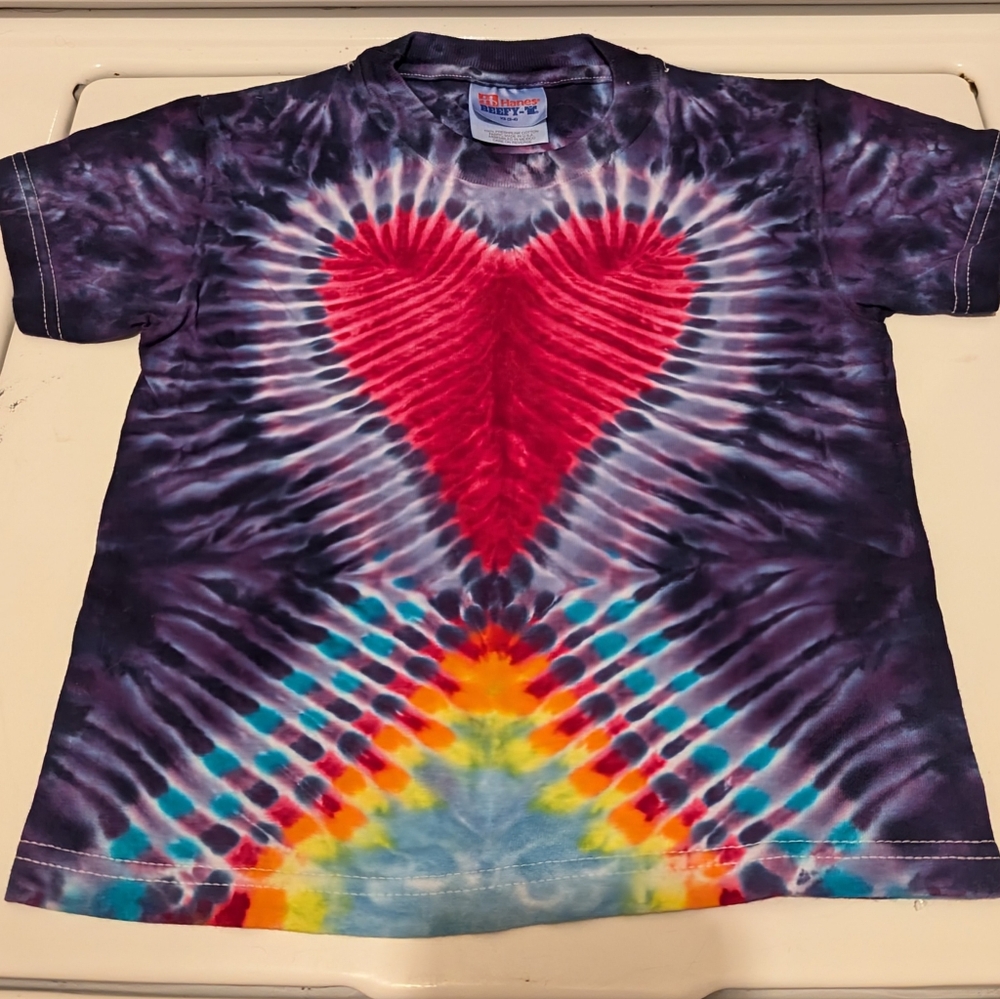 Vintage 90's Youth Tie Dye T-Shirt, Size Youth 2-4